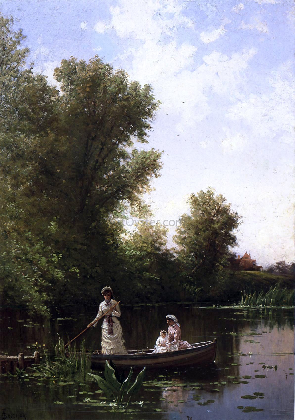 Alfred Thompson Bricher Boating in the Afternoon - Canvas Print
