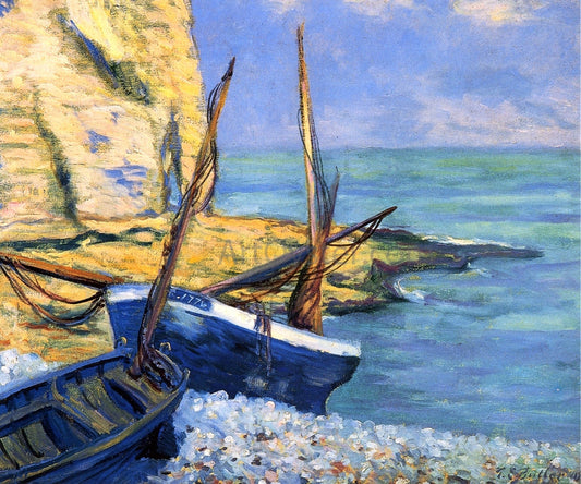 Theodore Earl Butler Boats at Etretat (also known as Bateaux a Etretat) - Canvas Print