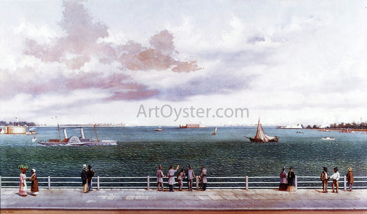 William Aiken Walker Bombardment of Fort Sumter, Charleston Harbor, Charleston, South Carolina, 1863 - Canvas Print