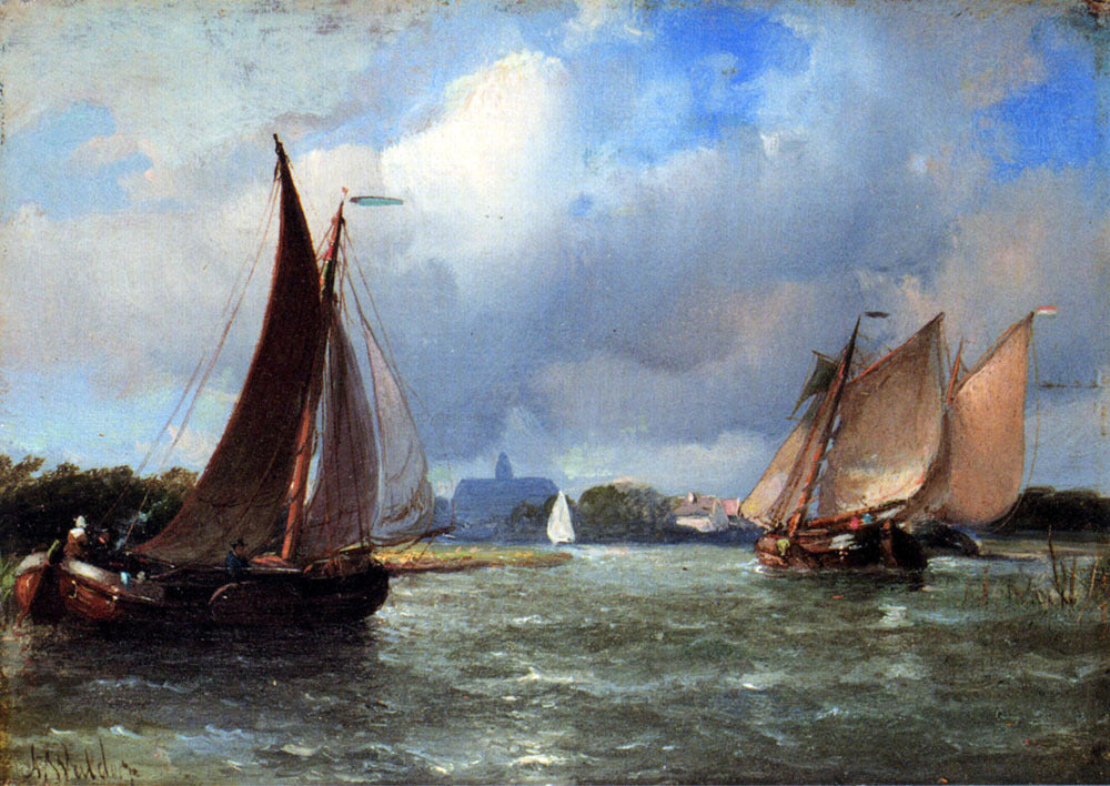 Antonie Waldorp Bomschuiten Heading For Shore - Canvas Print