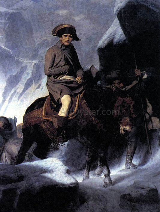 Paul Delaroche Bonaparte Crossing the Alps - Canvas Print