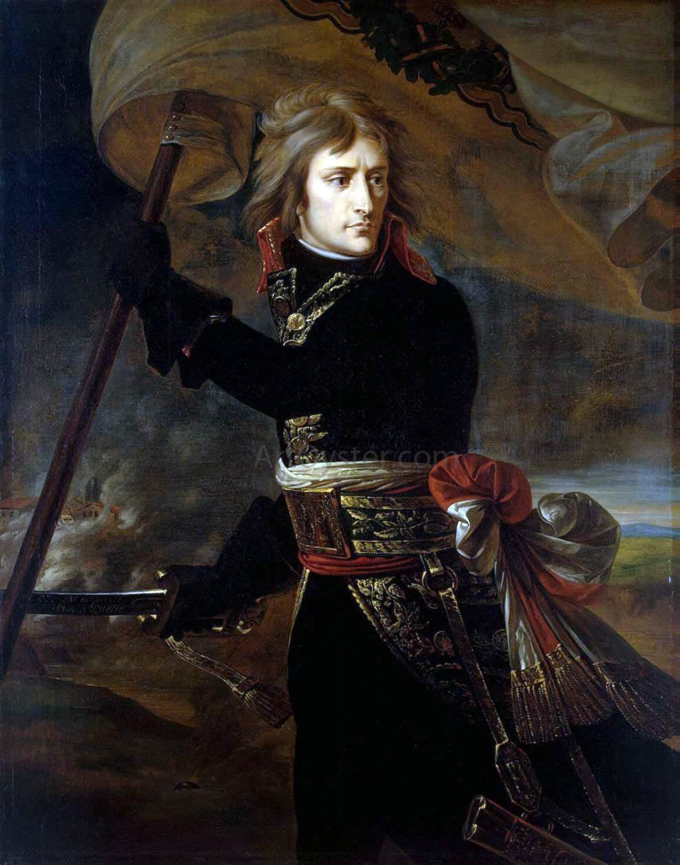 Antoine-Jean Gros Bonaparte on the Bridge at Arcole - Canvas Print