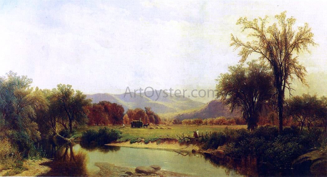 George Henry Smillie Boquet River, Elizabethtown, NY - Canvas Print
