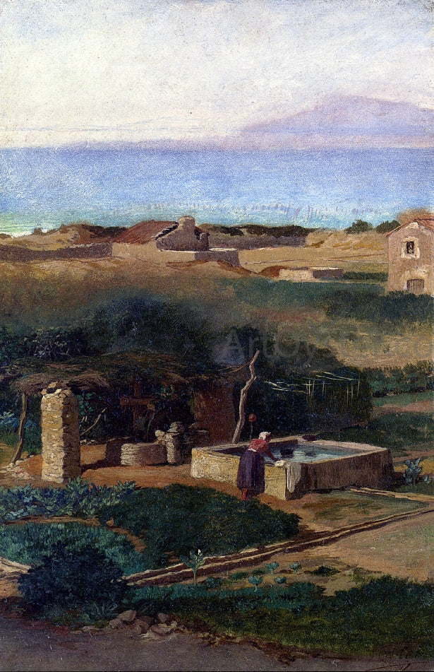 Elihu Vedder Bordighera, Italy - Canvas Print
