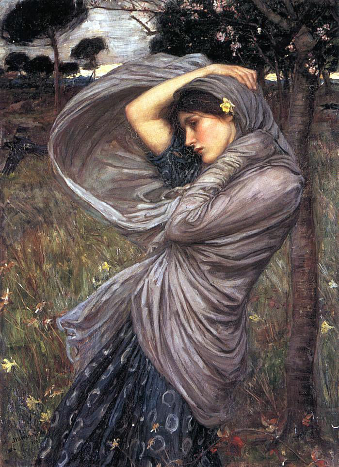 John William Waterhouse Boreas - Canvas Print
