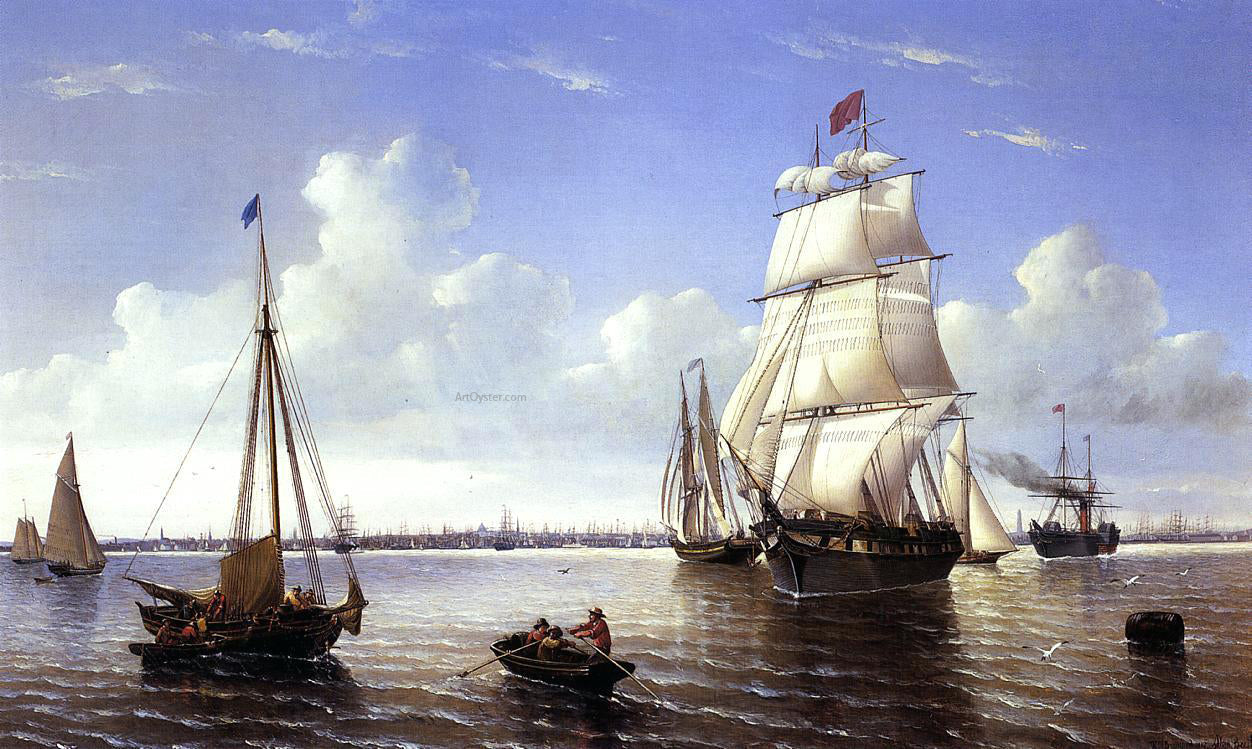 William Bradford Boston Harbor - Canvas Print