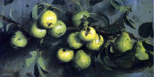 Joseph Decker Bough of Pears with Yellow Jacket - Canvas Print