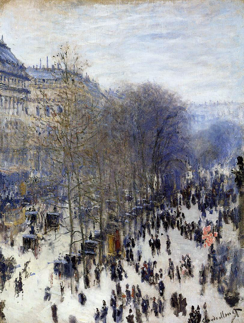 Claude Oscar Monet Boulevard des Capucines - Canvas Print