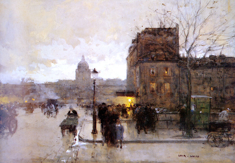 Luigi Loir Boulevard Henri IV, Sunset - Canvas Print