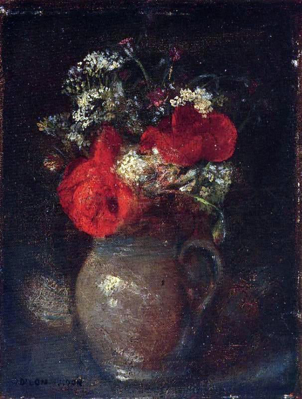 Odilon Redon Bouquet - Canvas Print