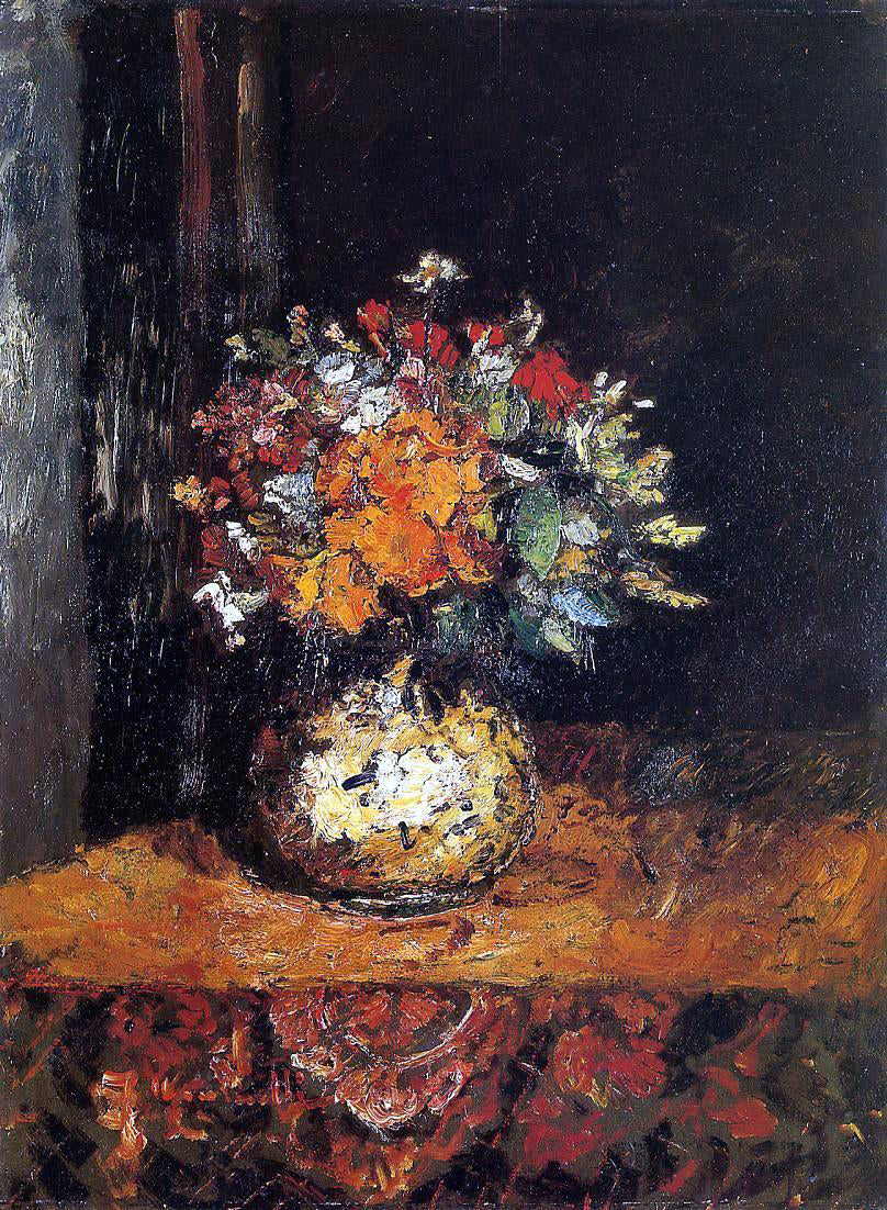 Adolphe-Joseph-Thomas Monticelli Bouquet of Flowers - Canvas Print