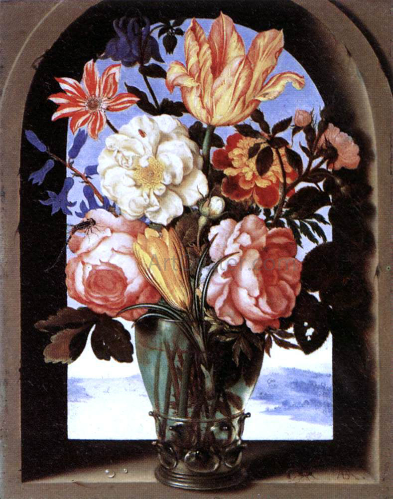 The Elder Ambrosius Bosschaert Bouquet of Flowers - Canvas Print