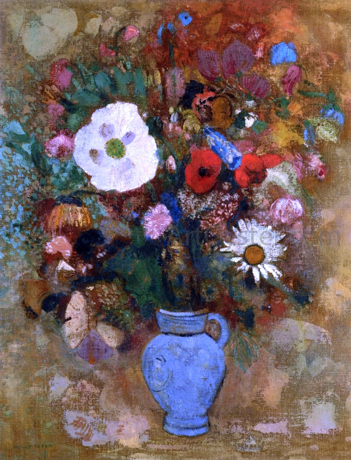 Odilon Redon Bouquet of Flowers - Canvas Print