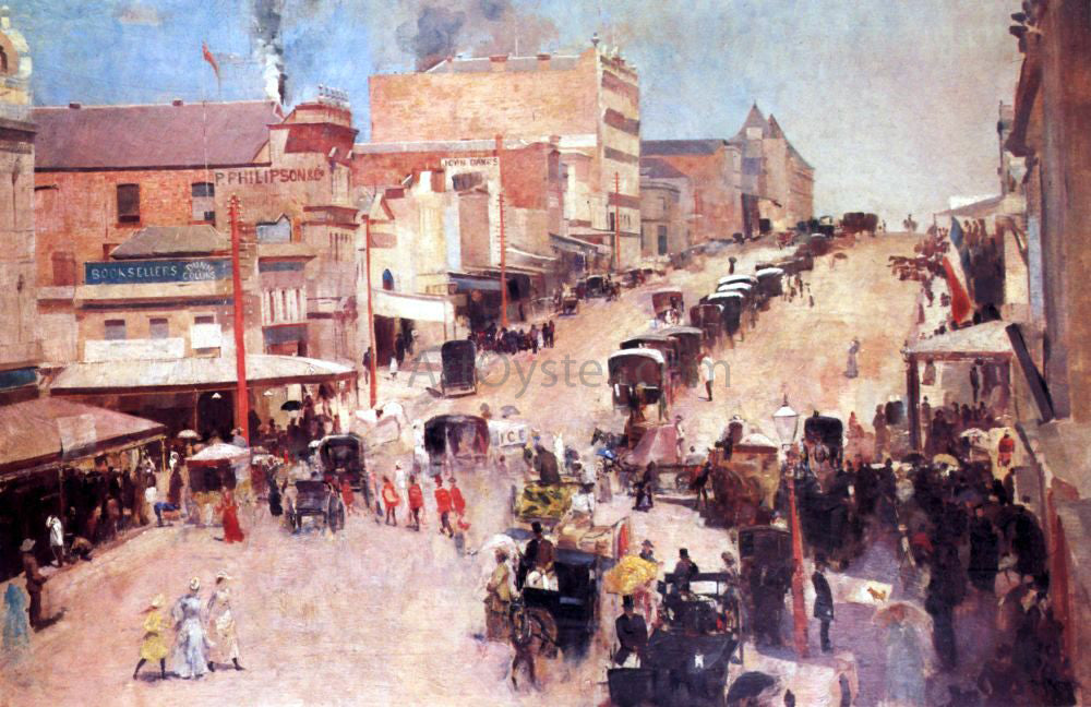 Tom Roberts Bourke Street, Allegro Con Brio - Canvas Print