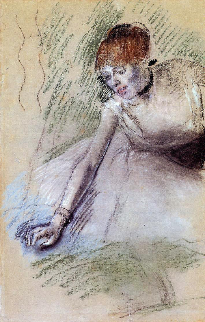 Edgar Degas Bowing Dancer - Canvas Print