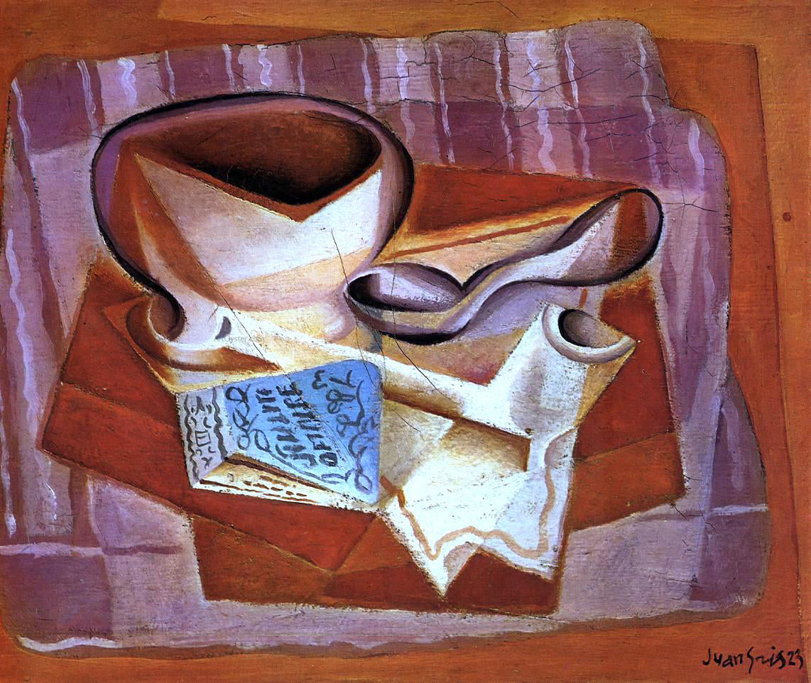 Juan Gris Bowl, Book and Spoon - Canvas Print