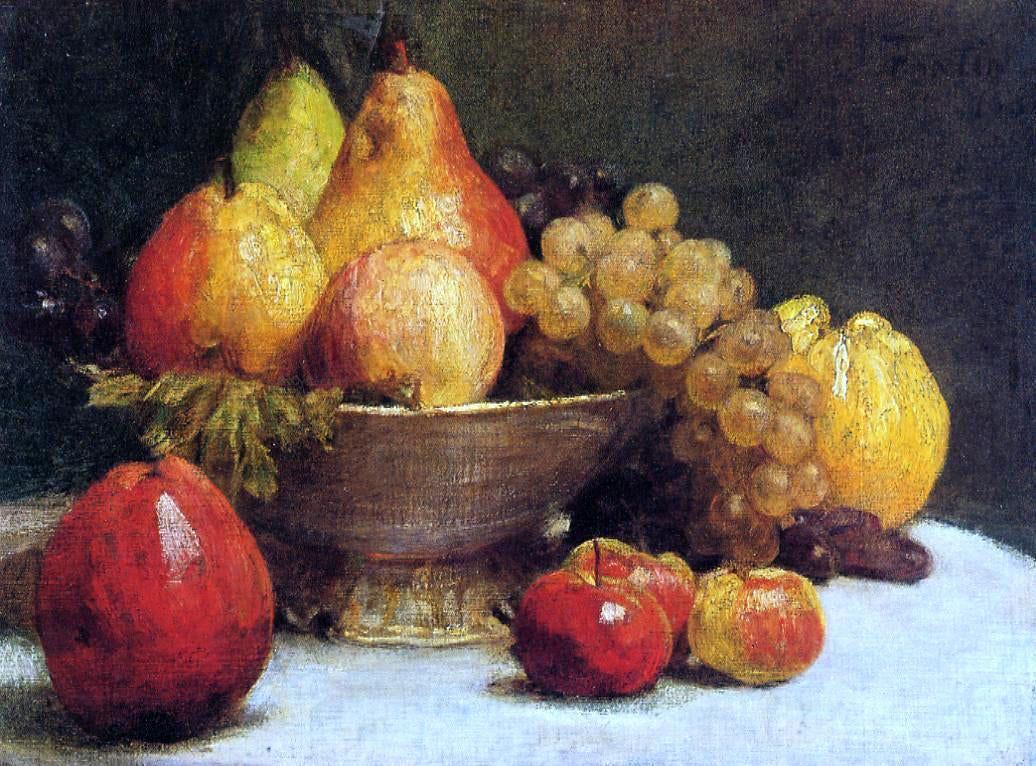 Henri Fantin-Latour Bowl of Fruit - Canvas Print