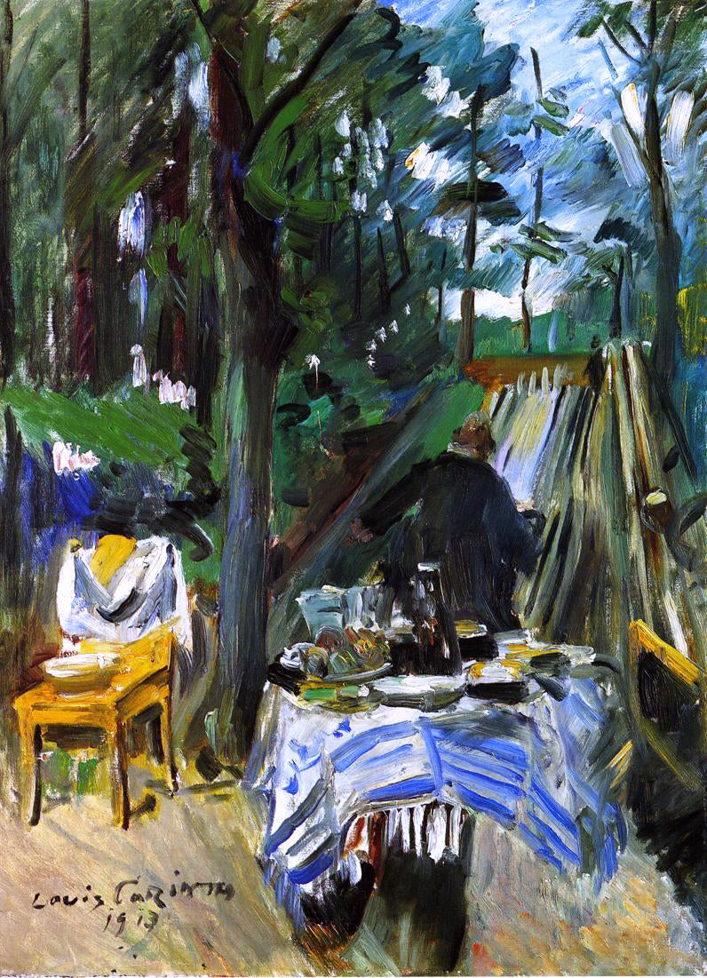 Lovis Corinth Bowling Alley - Canvas Print