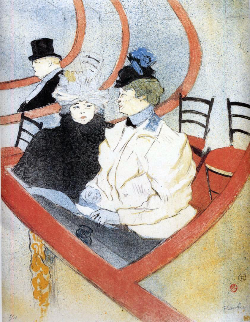Henri De Toulouse-Lautrec Box in the Grand Tier - Canvas Print