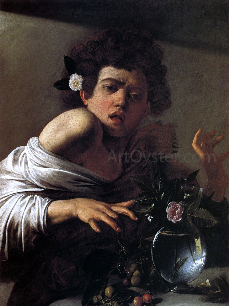 Caravaggio Boy Bitten by a Lizard - Canvas Print