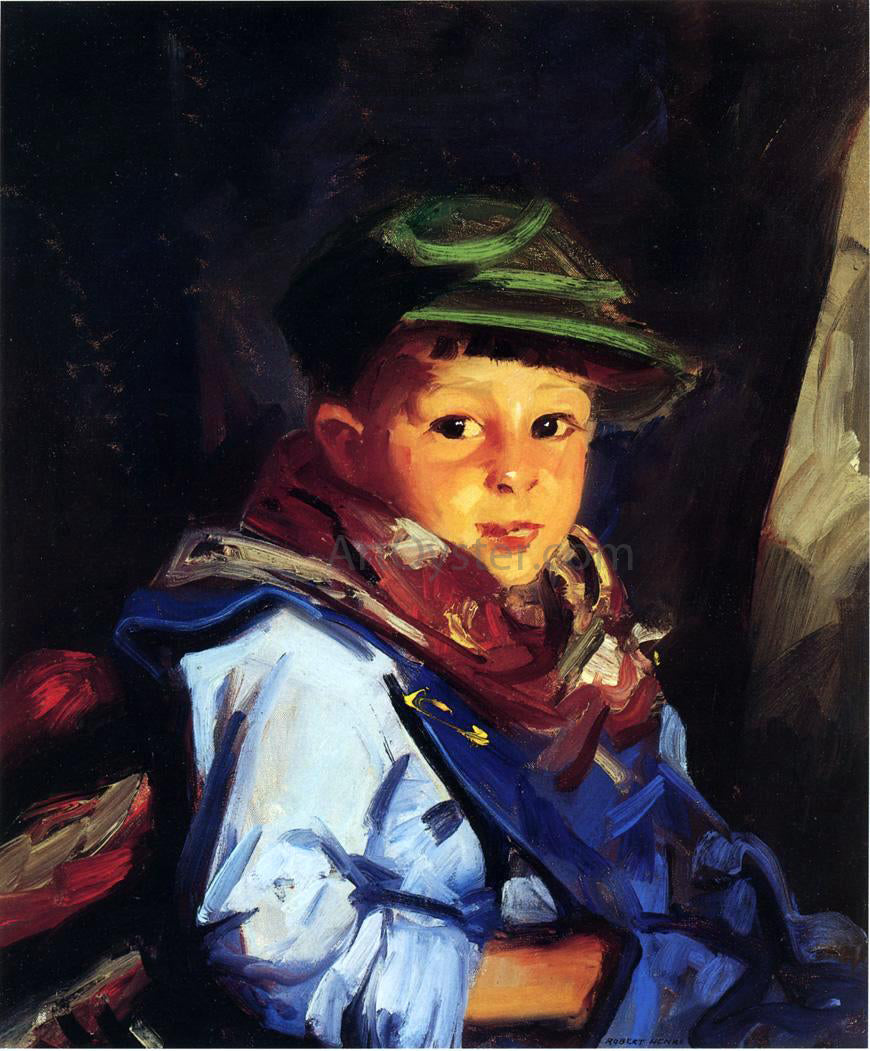 Robert Henri Boy with a Green Cap - Canvas Print