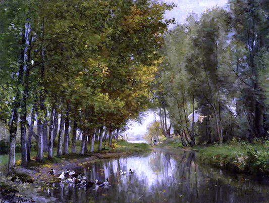 Stanislas Lepine Bras de Seine du cote de Neuilly - Canvas Print