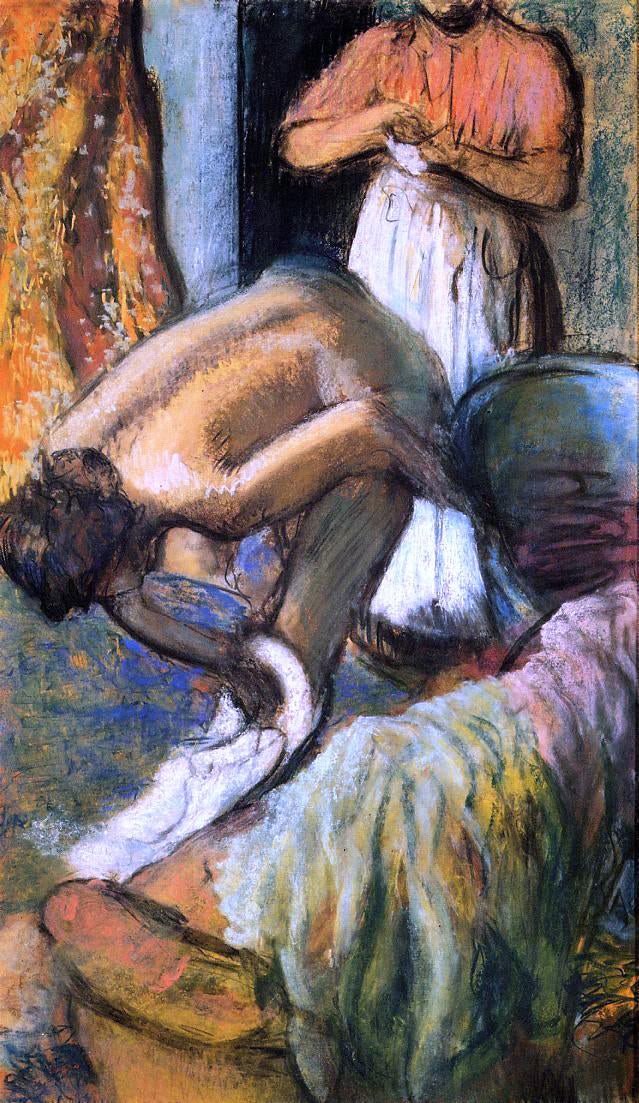Edgar Degas Breakfast after the Bath - Canvas Print