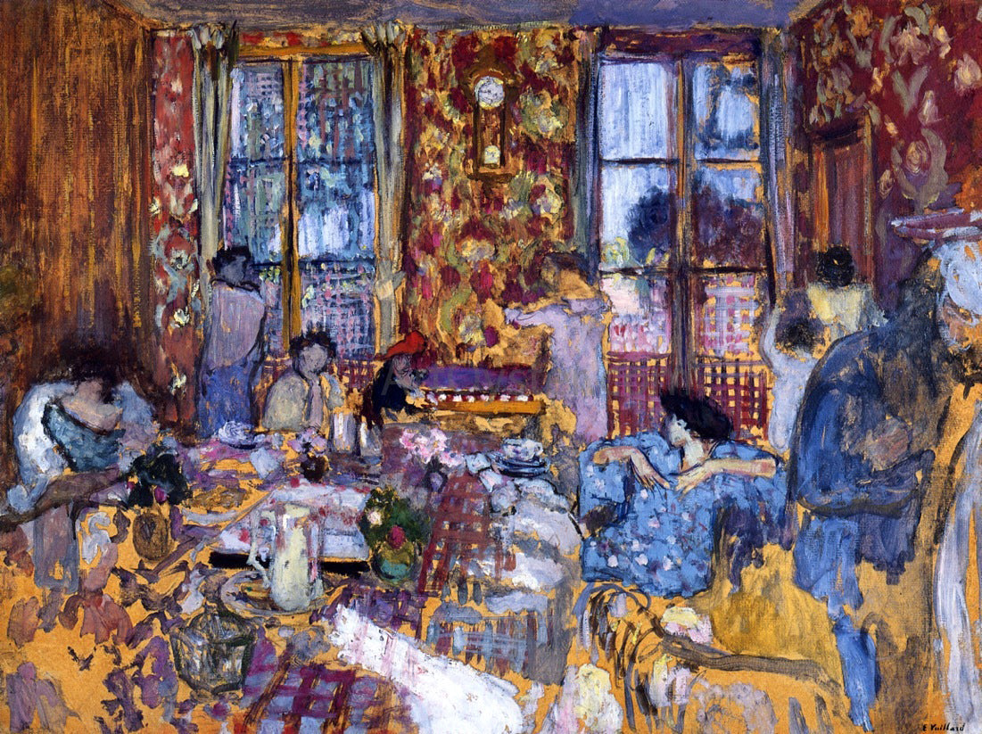 Edouard Vuillard A Breakfast at Villerville - Canvas Print