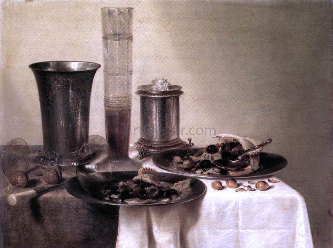 Willem Claesz Heda Breakfast Still-Life - Canvas Print