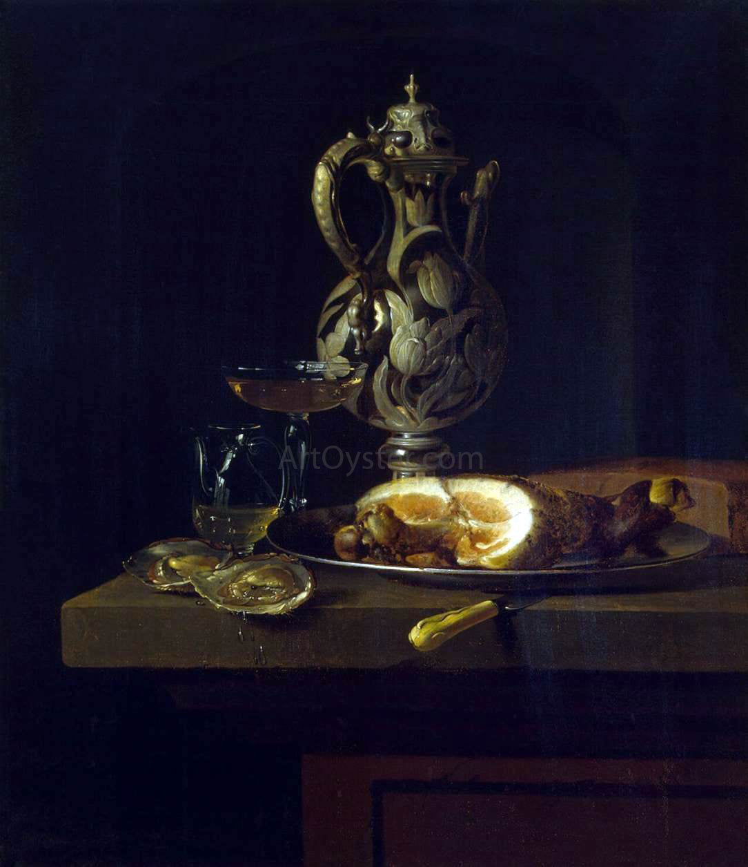 Simon Luttichuijs Breakfast with Ham - Canvas Print
