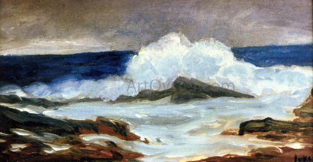 George Luks Breaking Surf - Canvas Print