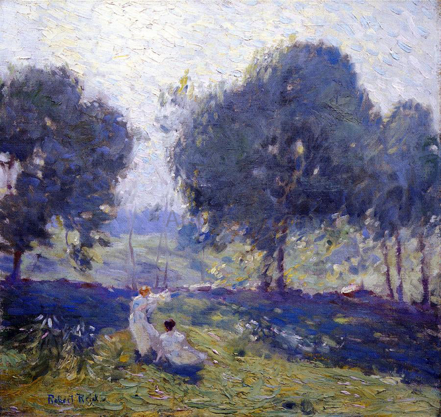 Robert Lewis Reid Breezy Day - Canvas Print