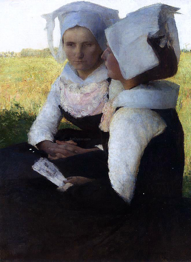 Pascal Adolphe Jean Dagnan-Bouveret Breton Women - Canvas Print