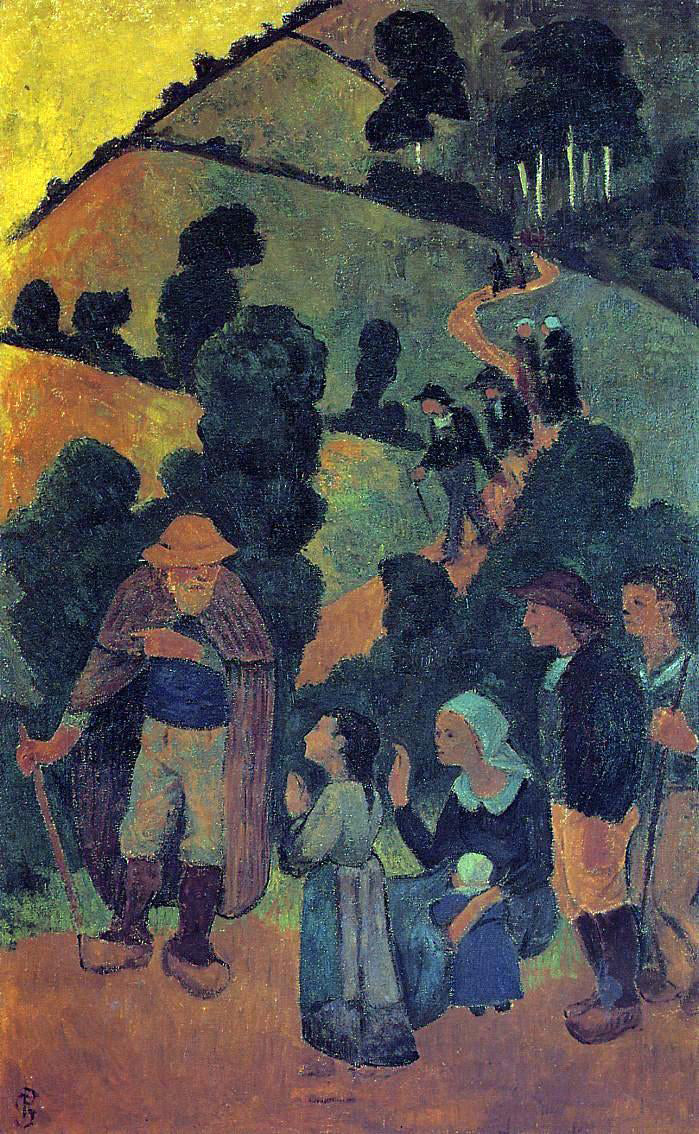 Paul Serusier Bretons on a Path - Canvas Print
