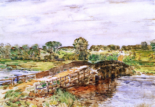 Frederick Childe Hassam Bridge at Old Lyme - Canvas Print
