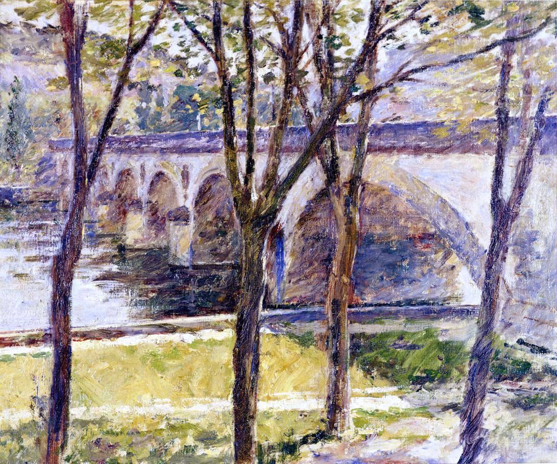 Theodore Robinson A Bridge near Giverny - Canvas Print