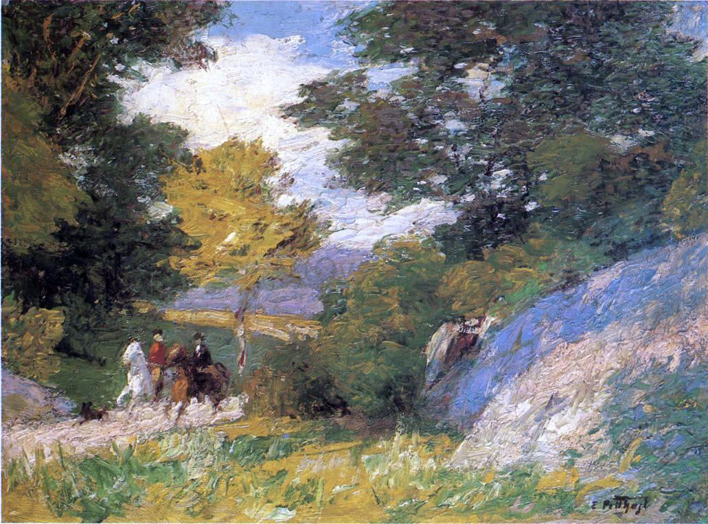Edward Potthast Bridle Path - Canvas Print
