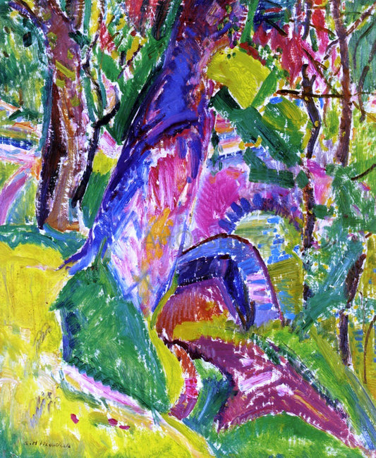 Alfred Henry Maurer Bridte Landscape #2 - Canvas Print