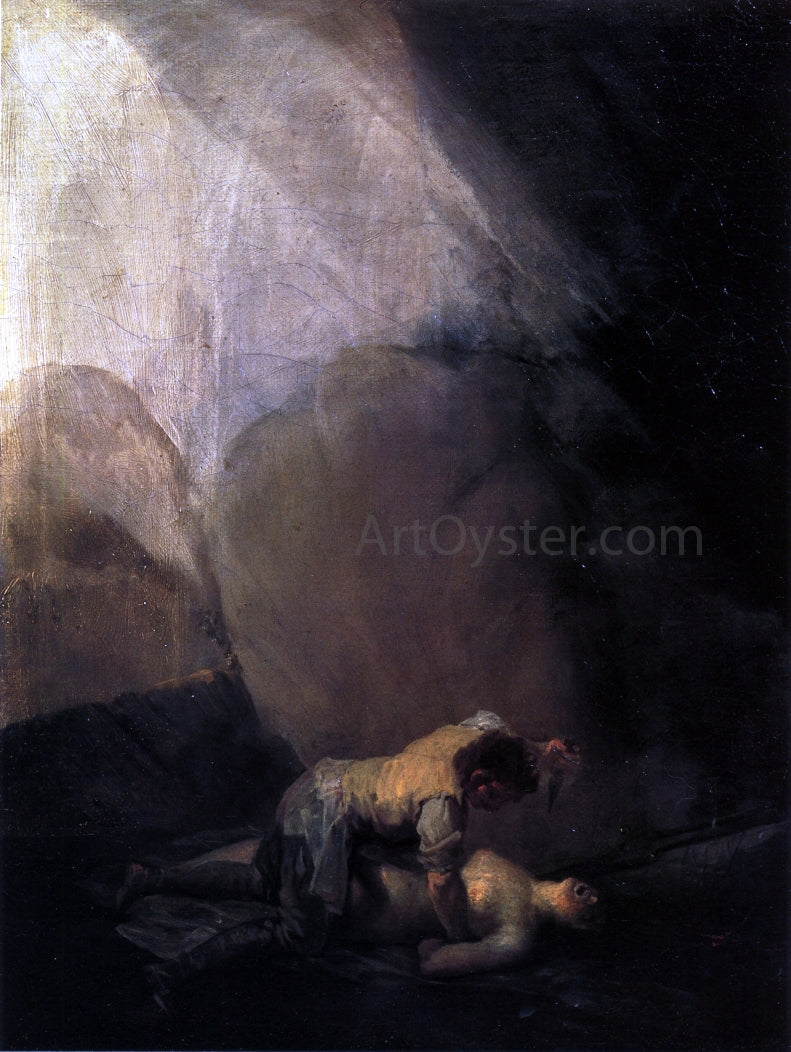 Francisco Jose de Goya Y Lucientes Brigand Murdering a Woman - Canvas Print
