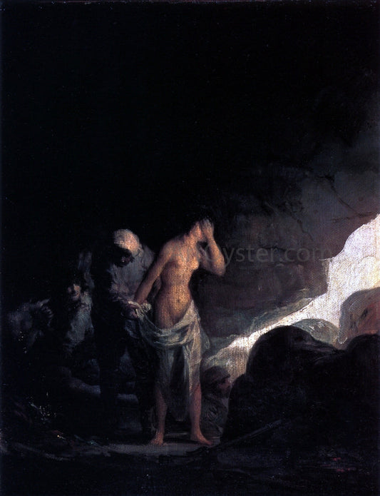 Francisco Jose de Goya Y Lucientes Brigand Stripping a Woman - Canvas Print