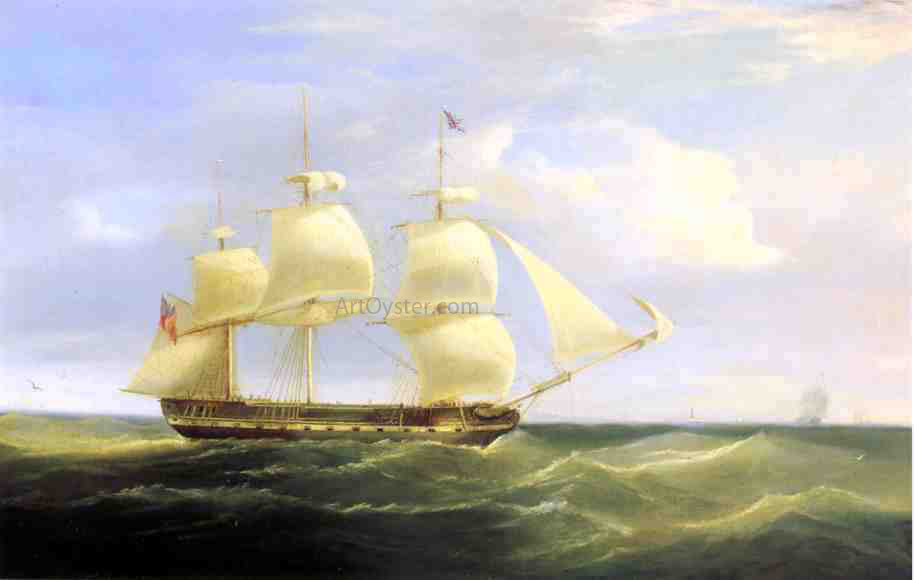 William John Huggins British Sailing Ship - Canvas Print