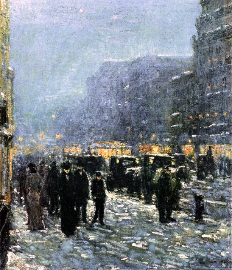 Frederick Childe Hassam Broadway and 42nd Street - Canvas Print