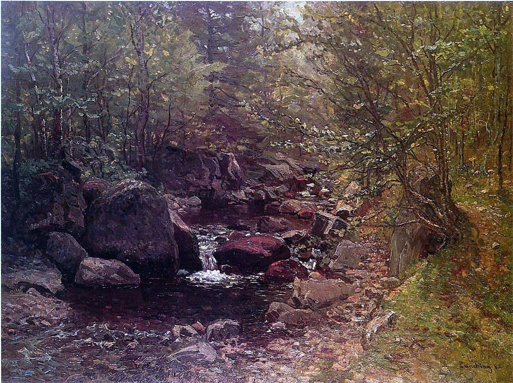 John Joseph Enneking Brook in Spring - Canvas Print