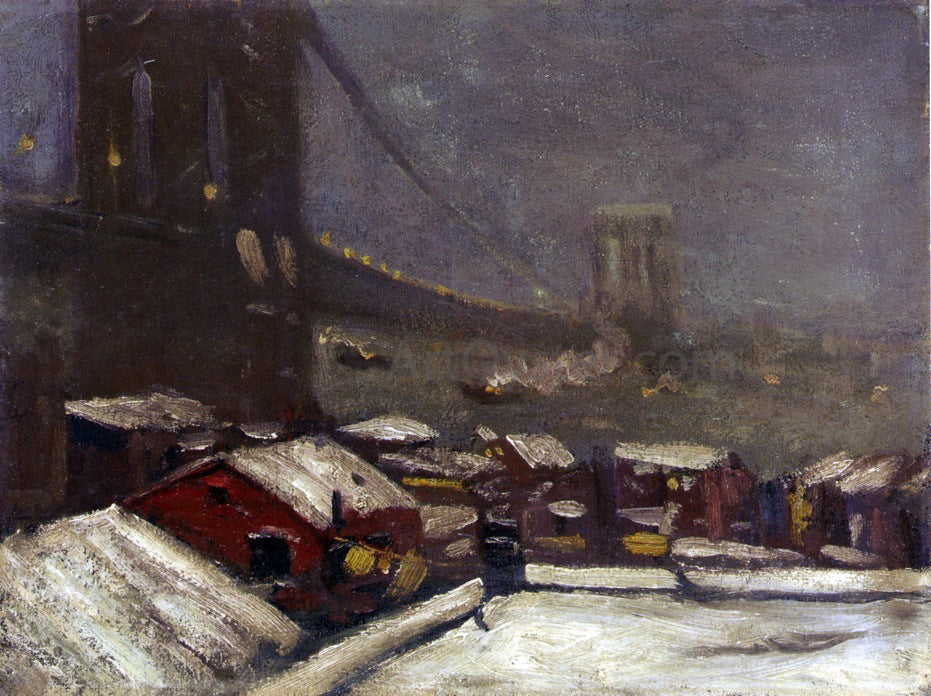 George Luks Brooklyn Bridge - Canvas Print