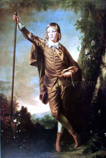Sir Joshua Reynolds Brown Boy - Canvas Print