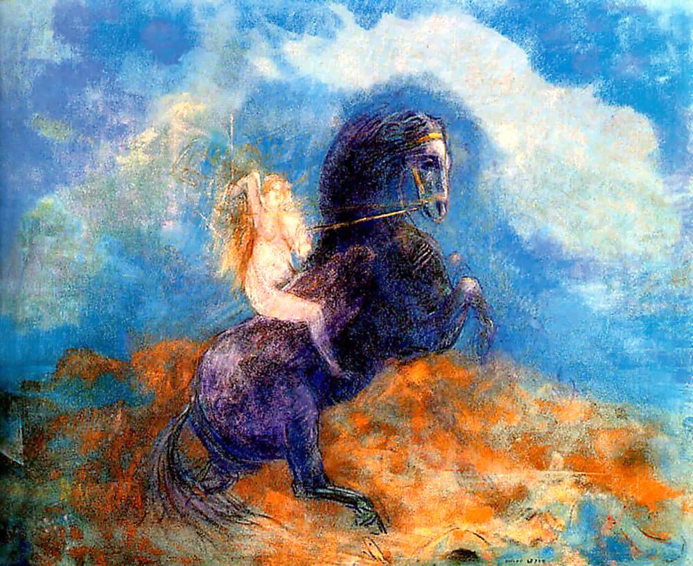 Odilon Redon Brunhild (also known as The Valkyrie) - Canvas Print