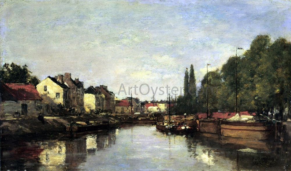 Eugene-Louis Boudin Brussels, the Louvain Canal - Canvas Print
