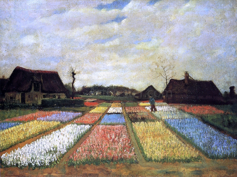 Vincent Van Gogh A Bulb Field (also known as Flower Beds in Holland) - Canvas Print
