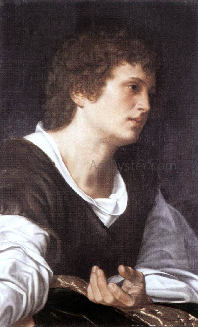 Giovanni Girolamo Savoldo Bust of a Youth - Canvas Print