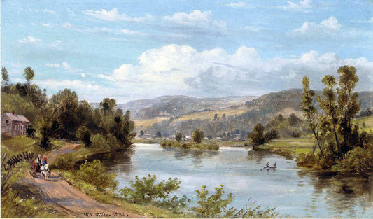 William Rickarby Miller By the Lake - Canvas Print